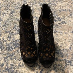 Black Zigi Soho Shoes peep toe Size 9